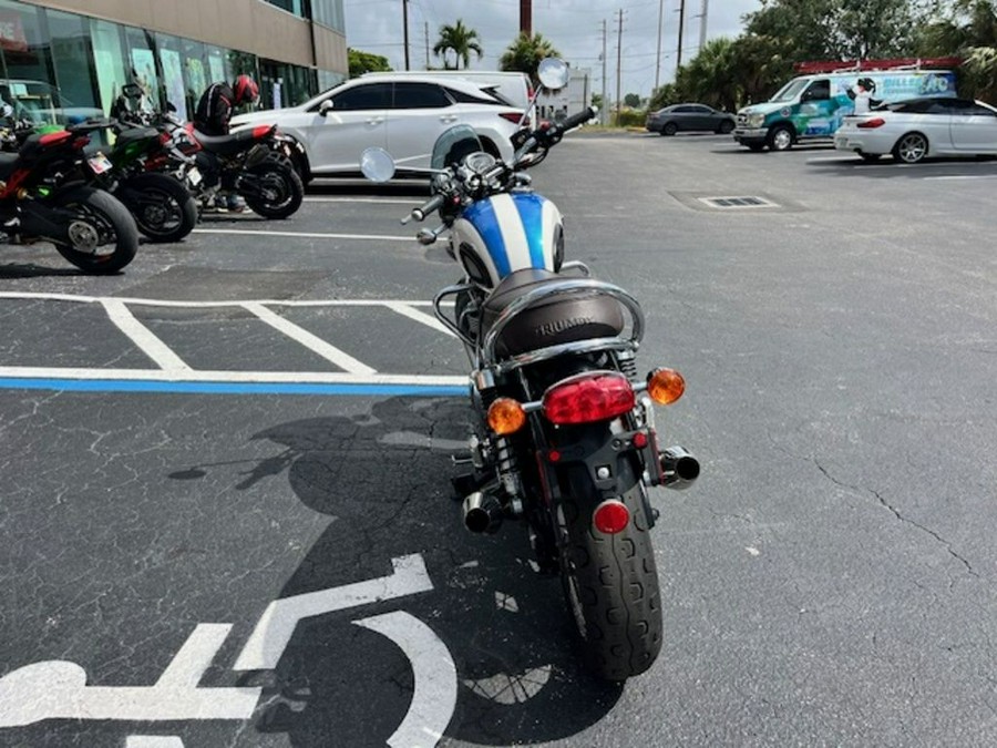 2019 Triumph Bonneville T120 Fusion White/Aegean Blue