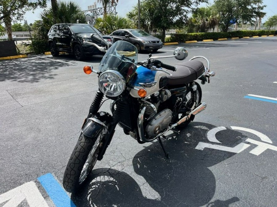 2019 Triumph Bonneville T120 Fusion White/Aegean Blue