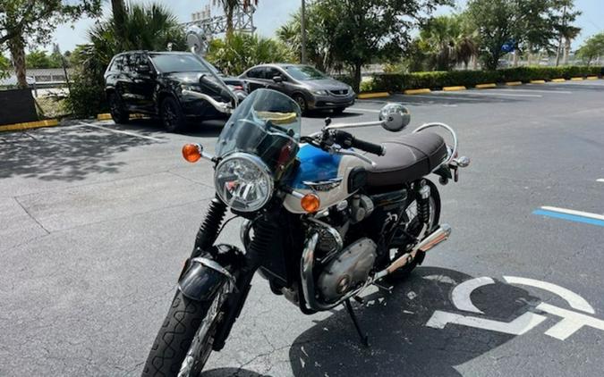 2019 Triumph Bonneville T120 Fusion White/Aegean Blue