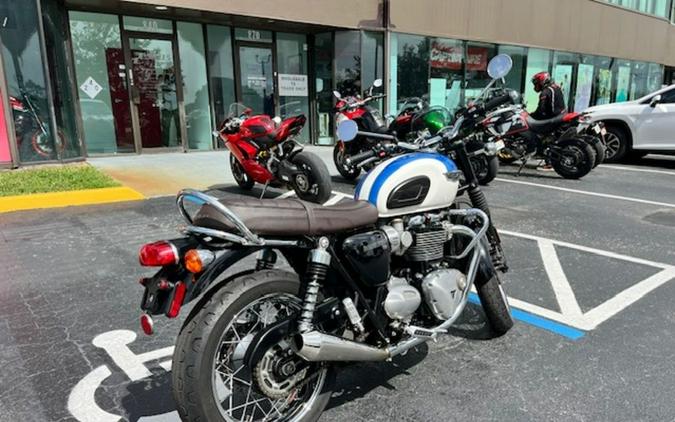 2019 Triumph Bonneville T120 Fusion White/Aegean Blue