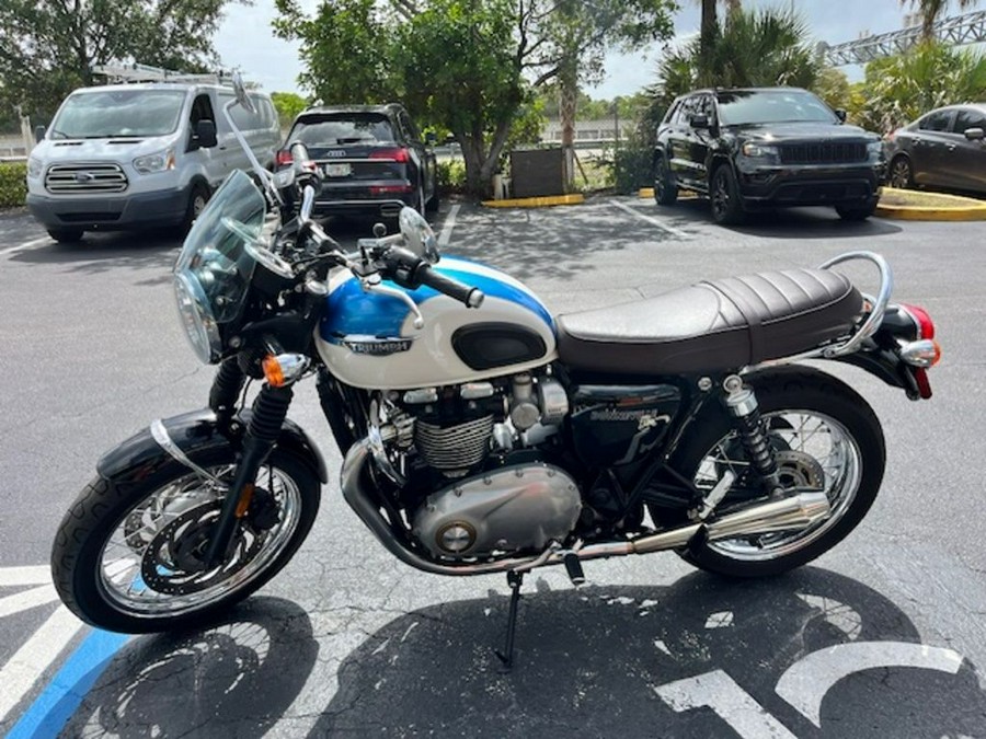 2019 Triumph Bonneville T120 Fusion White/Aegean Blue