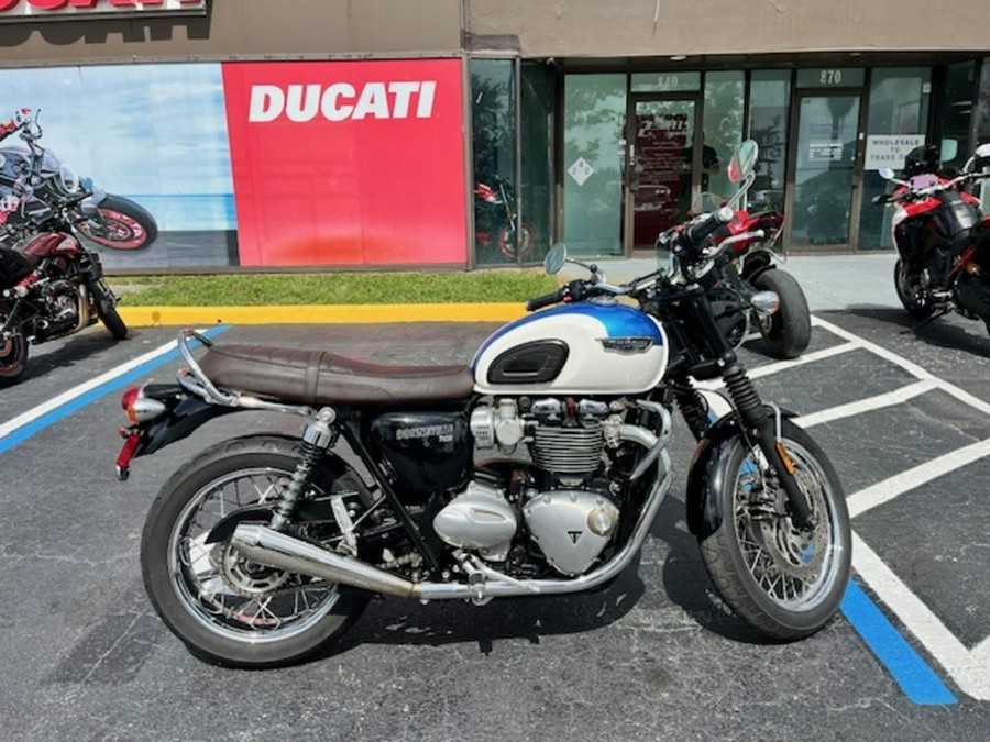 2019 Triumph Bonneville T120 Fusion White/Aegean Blue