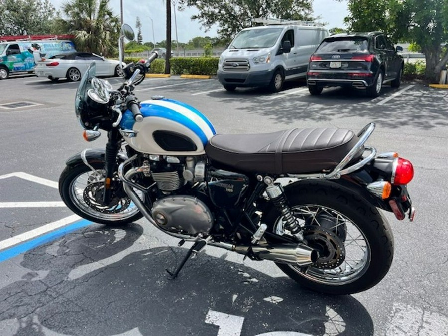 2019 Triumph Bonneville T120 Fusion White/Aegean Blue