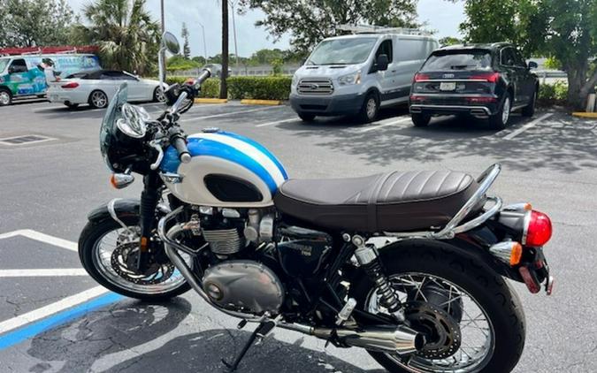 2019 Triumph Bonneville T120 Fusion White/Aegean Blue