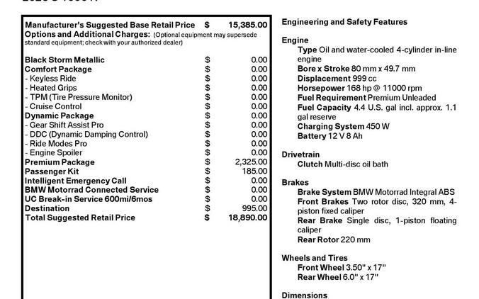 2026 BMW S 1000 R