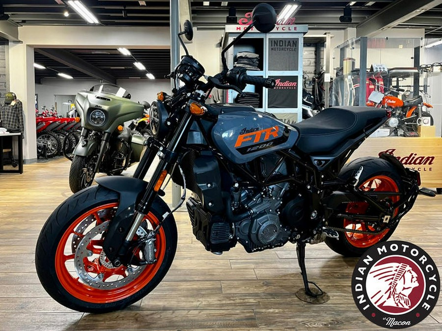 2023 Indian Motorcycle® FTR Stealth Gray/Orange Burst