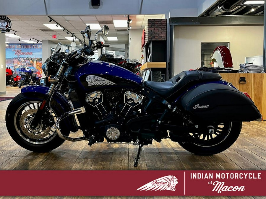 2023 Indian Motorcycle® Scout® ABS Spirit Blue Metallic/Black Metallic