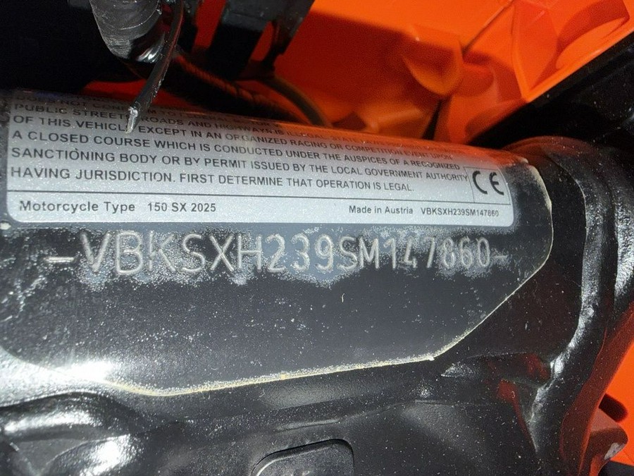 2025 KTM 150 SX