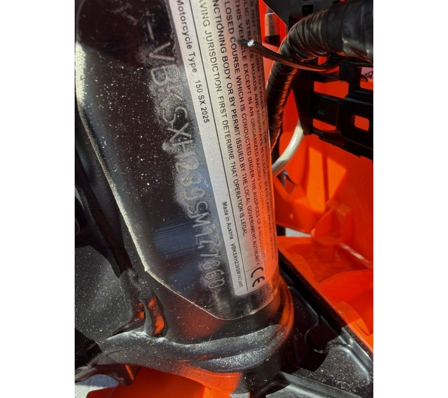 2025 KTM 150 SX