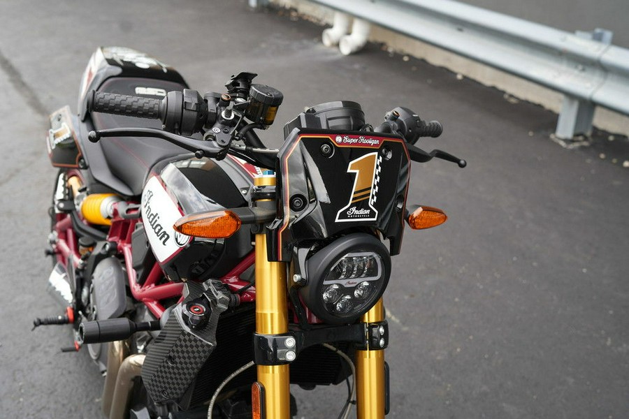 2024 Indian Motorcycle FTR x RSD Super Hooligan Black Metallic with Super Hooligan Graphics