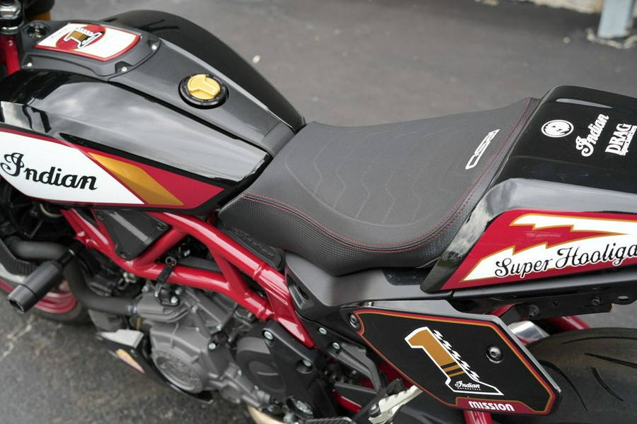 2024 Indian Motorcycle FTR x RSD Super Hooligan Black Metallic with Super Hooligan Graphics