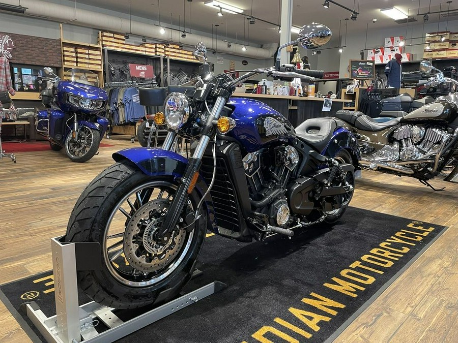 2023 Indian Motorcycle® Scout® ABS Spirit Blue Metallic/Black Metallic