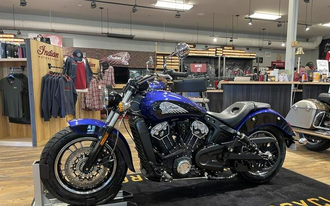 2023 Indian Motorcycle® Scout® ABS Spirit Blue Metallic/Black Metallic