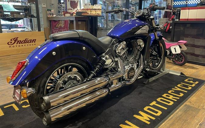 2023 Indian Motorcycle® Scout® ABS Spirit Blue Metallic/Black Metallic