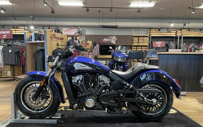 2023 Indian Motorcycle® Scout® ABS Spirit Blue Metallic/Black Metallic