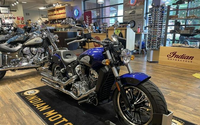 2023 Indian Motorcycle® Scout® ABS Spirit Blue Metallic/Black Metallic