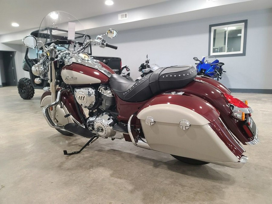 2025 Indian Springfield Maroon Metallic/Silver Quartz Metalli