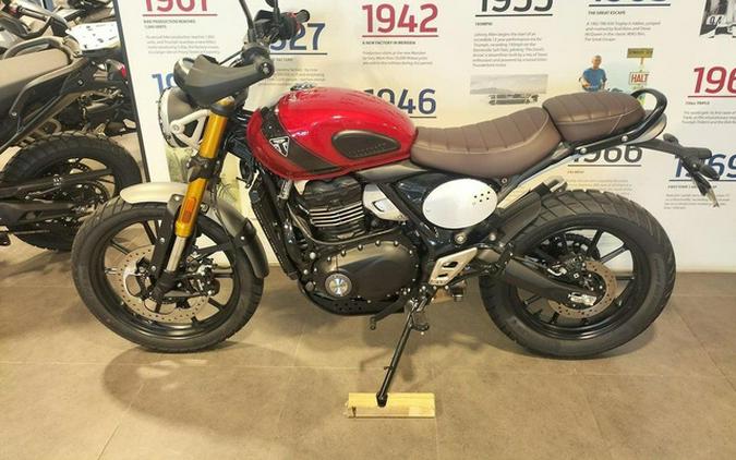 2024 Triumph Scrambler 400 X Carnival Red / Phantom Black