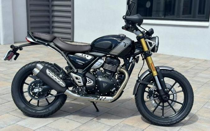 2024 Triumph Scrambler 400 X Phantom Black / Silver Ice