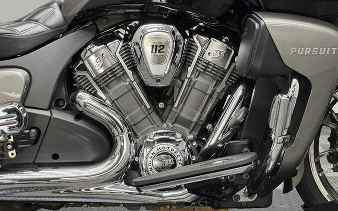 2025 Indian Motorcycle® Pursuit® Limited 112 w/PowerBand Audio Heavy Metal with Black Metallic