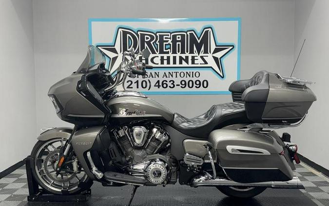 2025 Indian Motorcycle® Pursuit® Limited 112 w/PowerBand Audio Heavy Metal with Black Metallic