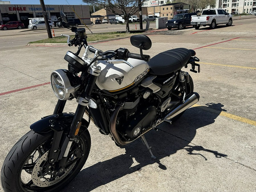 2026 Triumph Speed Twin 1200 Crystal WhiteSapphire Black