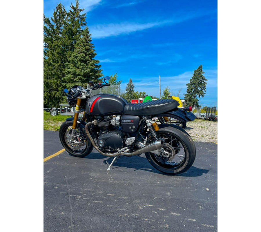 2020 Triumph Thruxton RS Matt Storm Grey and Silver Ice