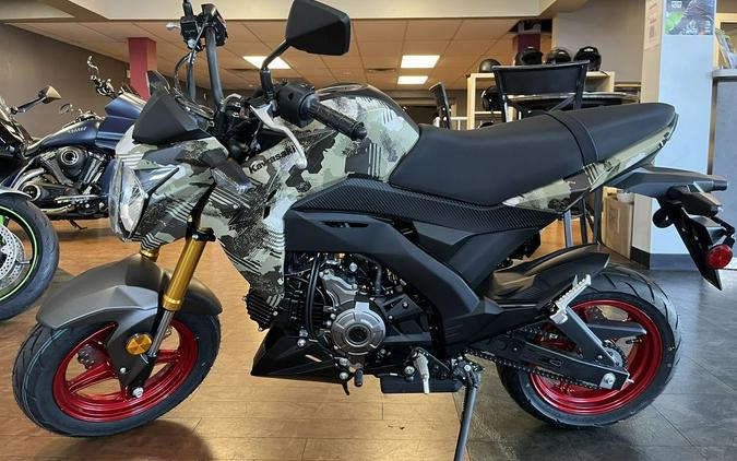 2025 Kawasaki Z125 PRO Cypher Camo Beige