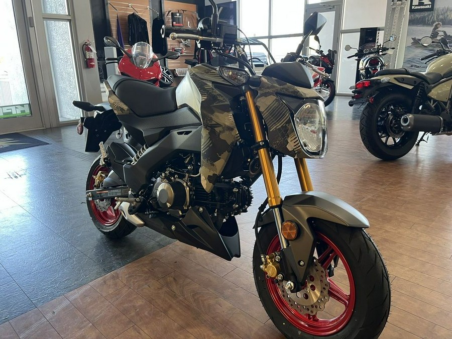 2025 Kawasaki Z125 PRO Cypher Camo Beige