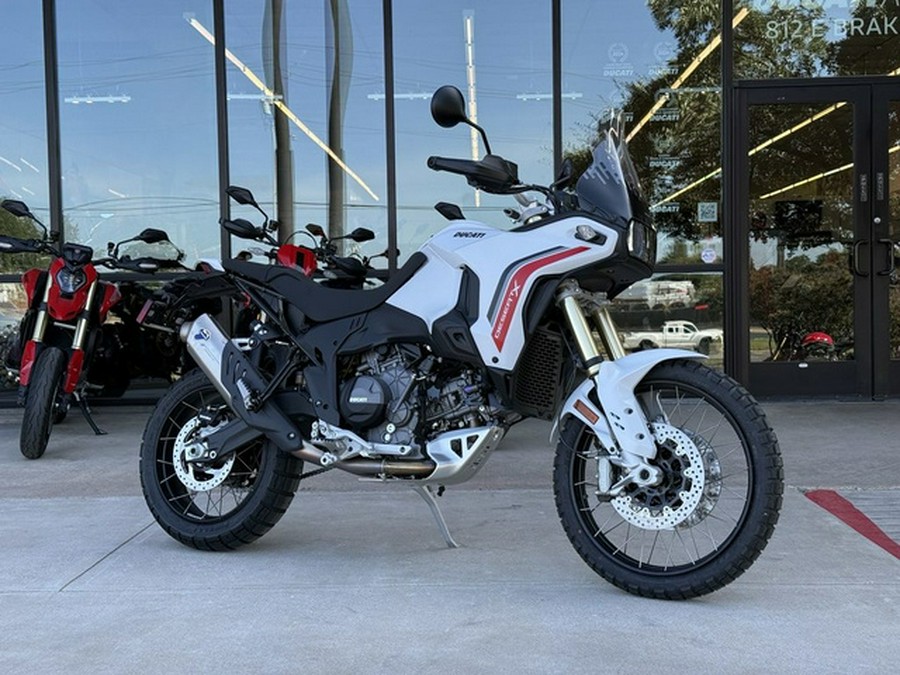 2026 Ducati DesertX V2 Matte Star White Silk