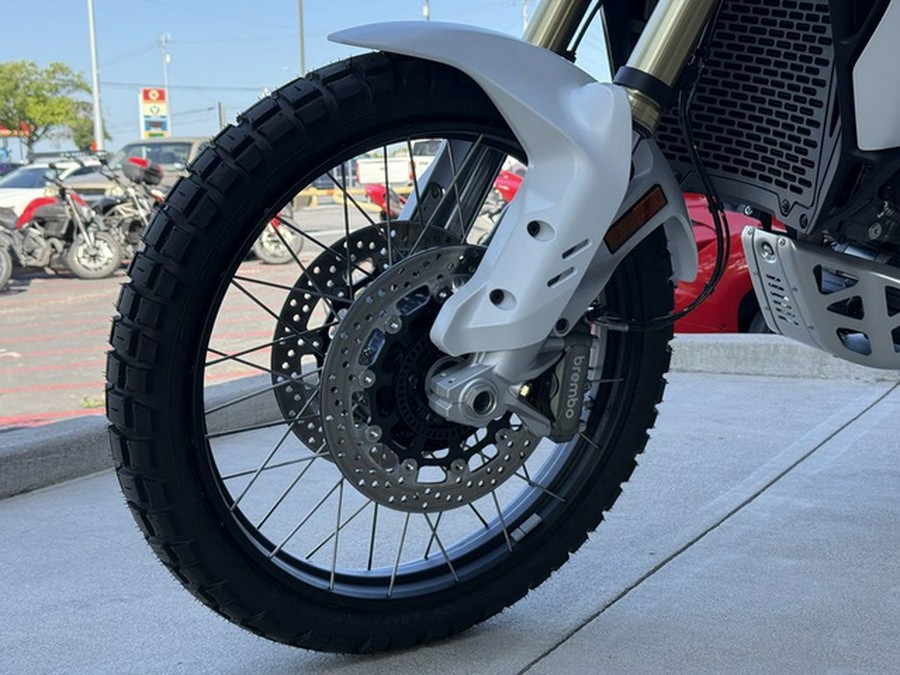 2026 Ducati DesertX V2 Matte Star White Silk