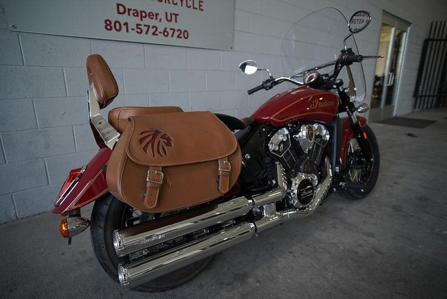 2020 Indian Motorcycle® Scout® 100th Anniversary Indian Red with Gold trim