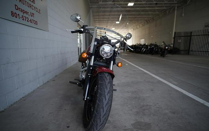 2020 Indian Motorcycle® Scout® 100th Anniversary Indian Red with Gold trim