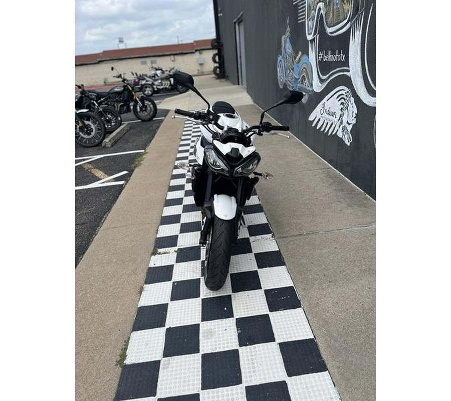 2024 Triumph Street Triple 765 R Crystal White