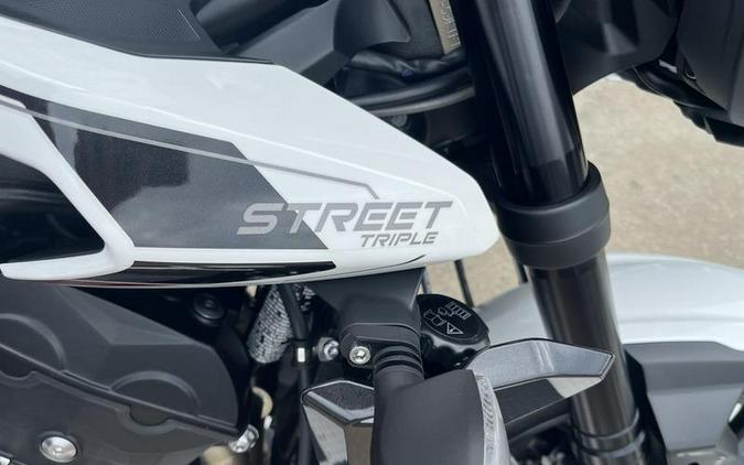 2024 Triumph Street Triple 765 R Crystal White