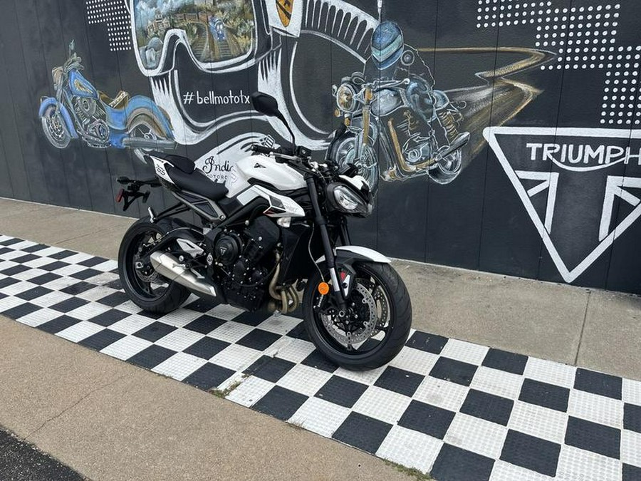 2024 Triumph Street Triple 765 R Crystal White