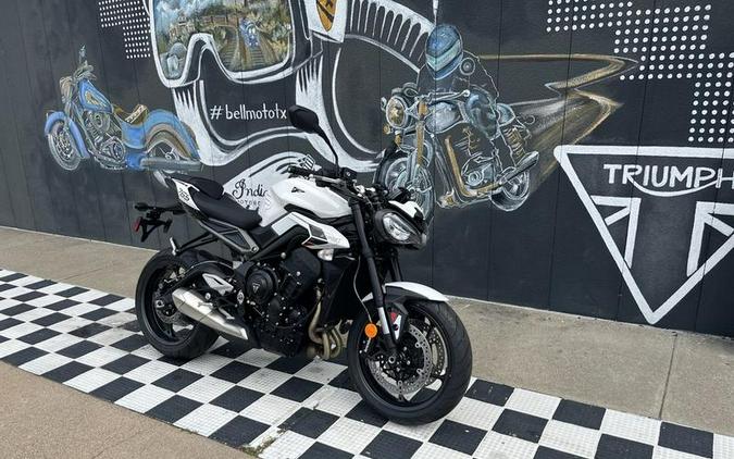 2024 Triumph Street Triple 765 R Crystal White