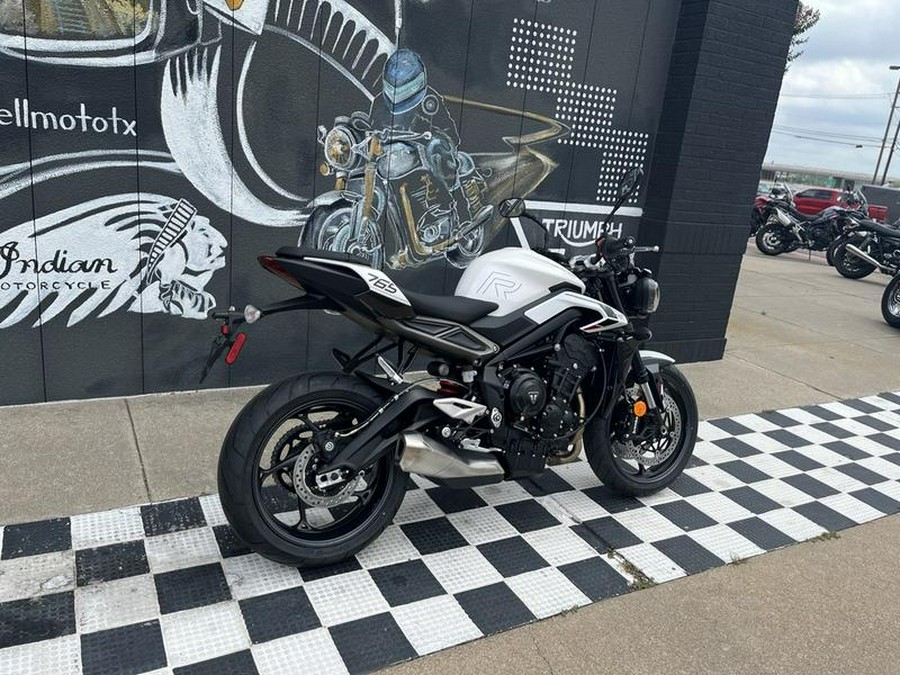 2024 Triumph Street Triple 765 R Crystal White