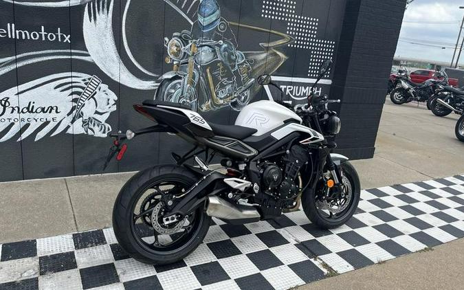 2024 Triumph Street Triple 765 R Crystal White