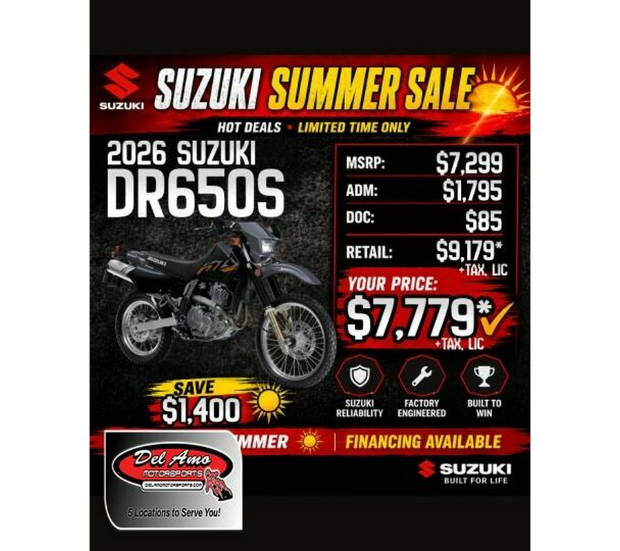 2026 Suzuki DR650S