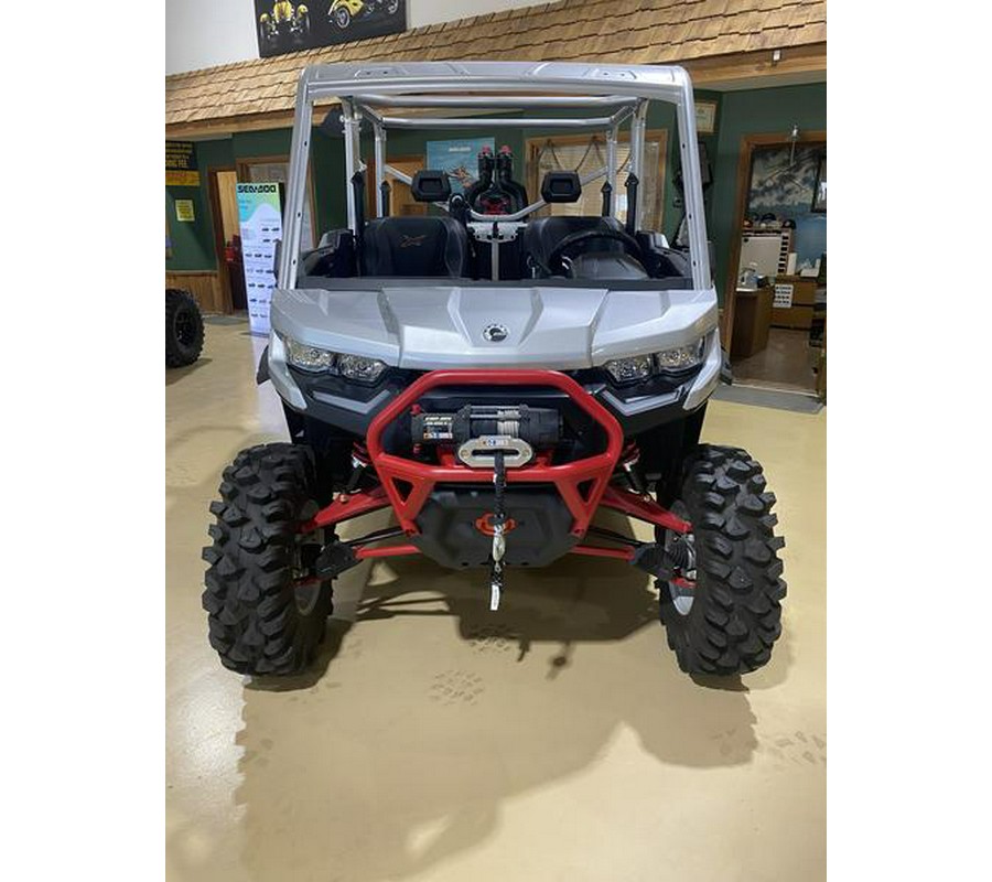 2025 Can-Am® Defender MAX X mr with Half-Doors HD10 Hyper Silver & Legion Red