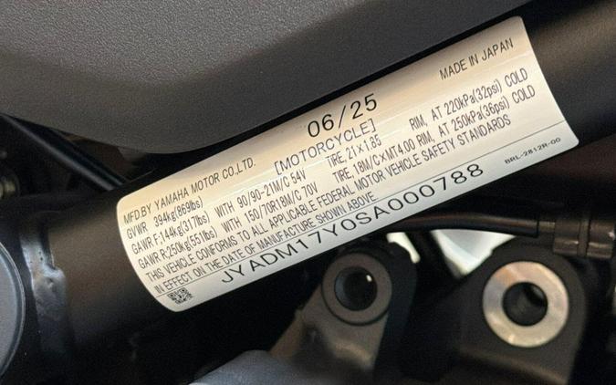 2025 Yamaha Tenere 700