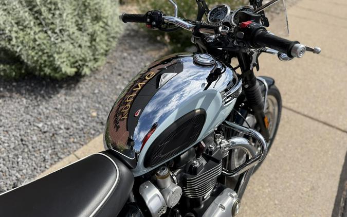 2023 Triumph Bonneville T120 Chrome Edition Chrome / Meriden Blue