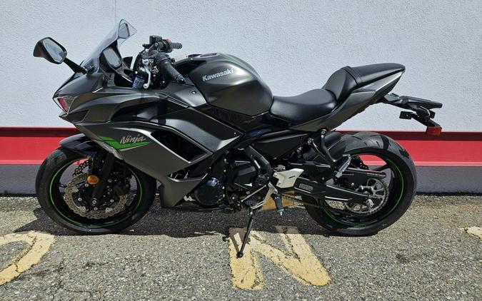 2024 Kawasaki Ninja® 650 Metallic Matte Dark Gray/Metallic Spark Black