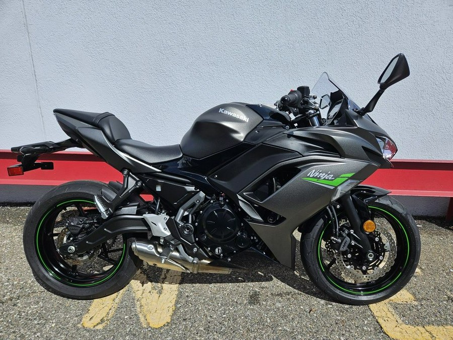 2024 Kawasaki Ninja® 650 Metallic Matte Dark Gray/Metallic Spark Black