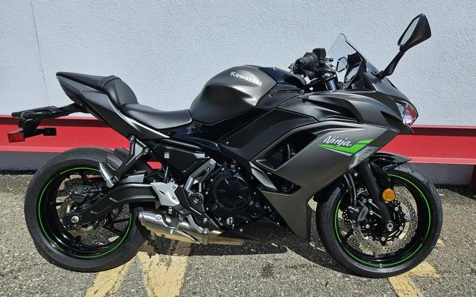 2024 Kawasaki Ninja® 650 Metallic Matte Dark Gray/Metallic Spark Black