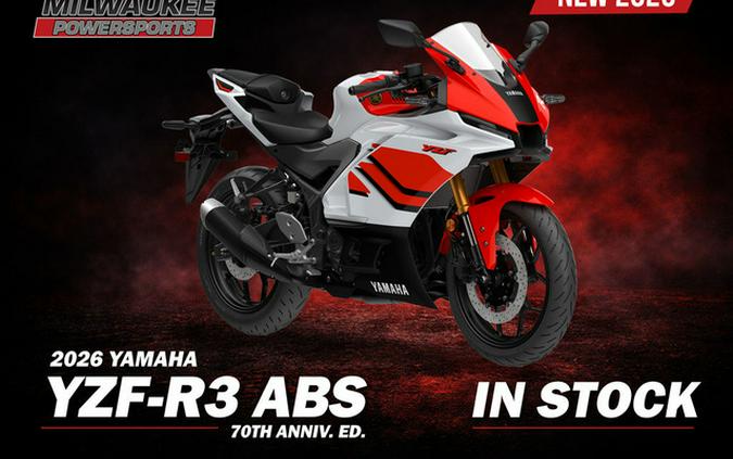 2026 Yamaha YZF R3 70Th Anniversary Edition
