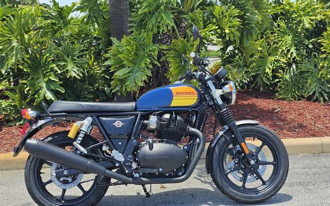 2024 Royal Enfield INT650 Barcelona Blue