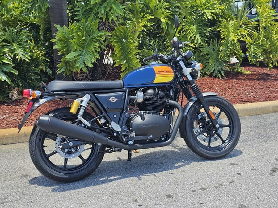 2024 Royal Enfield INT650 Barcelona Blue