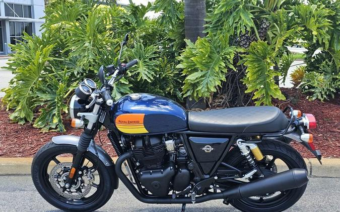 2024 Royal Enfield INT650 Barcelona Blue